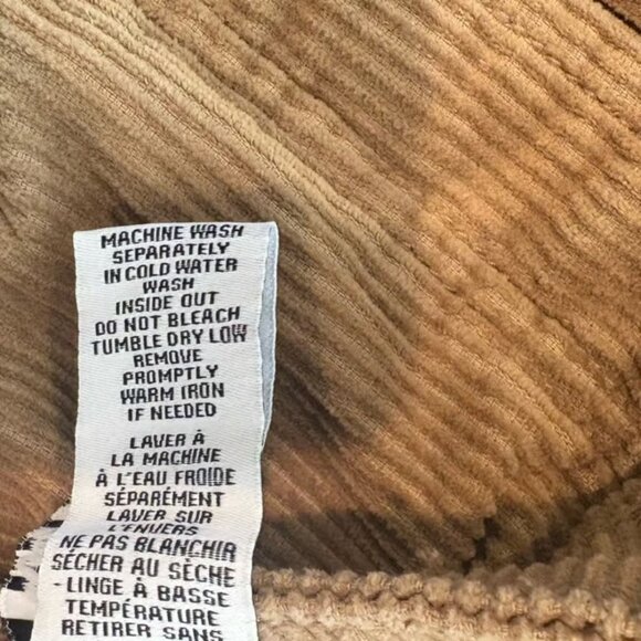 Regeneration Tan Corduroy Carpenter Straight Leg Pants Size 13/31 - Picture 7 of 7